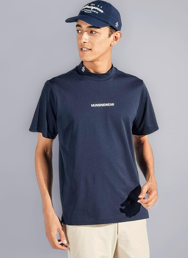 未使用 Munsingwear マンシングウェア モックネック半袖シャツ Munsingwear セール 公式 マンシングウェア モックネック 半袖